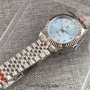 200M étanche acier montre mécanique hommes S NH35 Movt 904L brosse glisse serrure acier bande saphir verre moyen-orient - Product Image 4