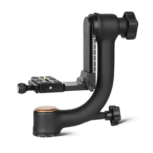 QZSD Q45 testa per treppiede cardanico resistente per videocamera digitale accessori per fotocamere in alluminio da 1.1KG
