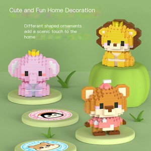 Grosir mainan anak kompatibel dengan pendidikan blok bangunan kecil boneka kartun dirakit blok bangunan - Product Image 3