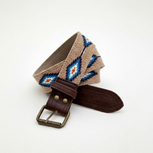 Ceinture en sangle extensible avec garniture en cuir pour hommes et femmes de Divine International - Product Image 1