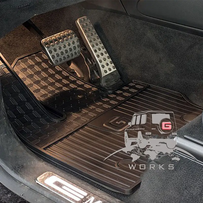 W464 G63 G500 auto parts interior accessories 5pcs EPDM rubber car non skid foot mats 2022 2021