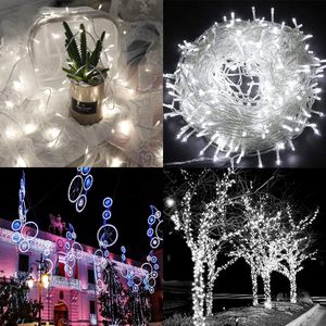 Guirlande lumineuse féerique 800 LED pour intérieur/extérieur, décoration <span class=keywords><strong>de</strong></span> sapin <span class=keywords><strong>de</strong></span> Noël, fil PVC <span class=keywords><strong>blanc</strong></span> chaud, <span class=keywords><strong>rouge</strong></span>, vert, rose - Vente directe usine - Product Image 3