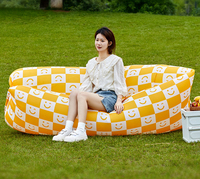 Canapé gonflable d'extérieur, chaise longue portable et pliable, chaise longue de piscine, sac de couchage, lit de plage