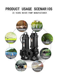 5.5kw Industrial Sewage <b>Pumps</b> Cutting <b>Submersible</b> Stainless Steel Sewage <b>Pump</b> Waste Water <b>Pump</b> 50WQ15-55-5.5 <b>Submersible</b> Sewage - Product Image 5