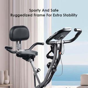 Vélo d'exercice <span class=keywords><strong>stationnaire</strong></span> intérieur pliable à la mode conception réglable portable pour la salle de sport à usage domestique <span class=keywords><strong>avec</strong></span> résistance magnétique pour le fitness - Product Image 5