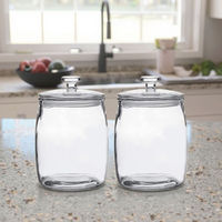 Grandes bocaux de conservation en verre transparent vides de 2L, 3L, 5L, 8L, 10L, 12L avec couvercle hermétique en verre, en vente
