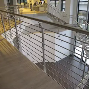 Individuelle Edelstahl-Indoor-Outdoor-Griffe Indoor-Geländer Treppen seitlich montiertes Balkon Terrassen-Geländer-Säulenstange