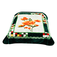100% Polyester Custom ized Korean Super Soft Nerz 1-lagig Plüsch Raschel Floral Solid Cartoon Patterns Gestrickt Four Seasons Decke