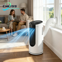 Climatiseur portable 9000 BTU, indice d'efficacité énergétique A++, réfrigérant R290, faible niveau sonore 39 dB, ERP CE RoHS pour l'Allemagne et l'Europe