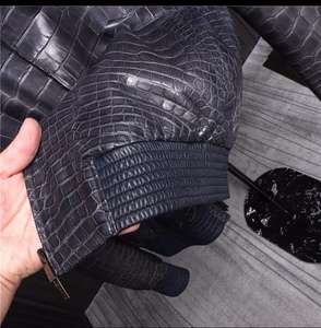 Wholesale & OEM Men's Crocodile <b>Leather</b> <b>Jackets</b> | Custom Suit Style <b>Leather</b> <b>Blazers</b> & Ready-to-Ship Stock Lots - Product Image 4