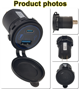 Chargeur rapide double USB Type C étanche IP65 personnalisé 3.0 12V 24V avec port USB pour camping-car et véhicule - Product Image 2