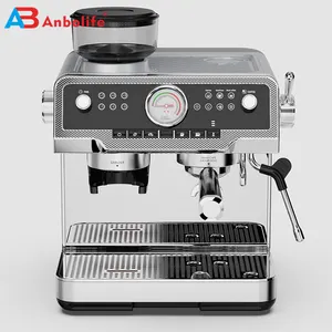 2024 professional barista 15 19 20 bar large dual boiler espresso machine double boiler grinder programmable coffee maker