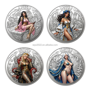 Vier Seizoenen Godin Uitdaging Souvenir Munt 1oz Koperen Ronde Muntjes Kleurrijk Verzilverd - Product Image 1