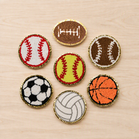 Patch brodé 3D en chenille personnalisable pour équipes sportives, à thermocoller sur vêtements, chapeaux et sacs