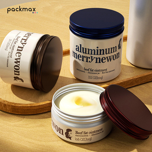 Moisturizing Tallow Balm <b>Aluminum</b> Jar for Skin Care - Leak Proof Portable Airtight Refillable Tall <b>Container</b> - Product Image 2