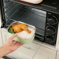 Nouvelle conception, boîte de conservation en acier inoxydable 304, boîte à lunch spéciale étudiante à fermeture rapide, boîte à lunch portable à compartiments pour employés de bureau