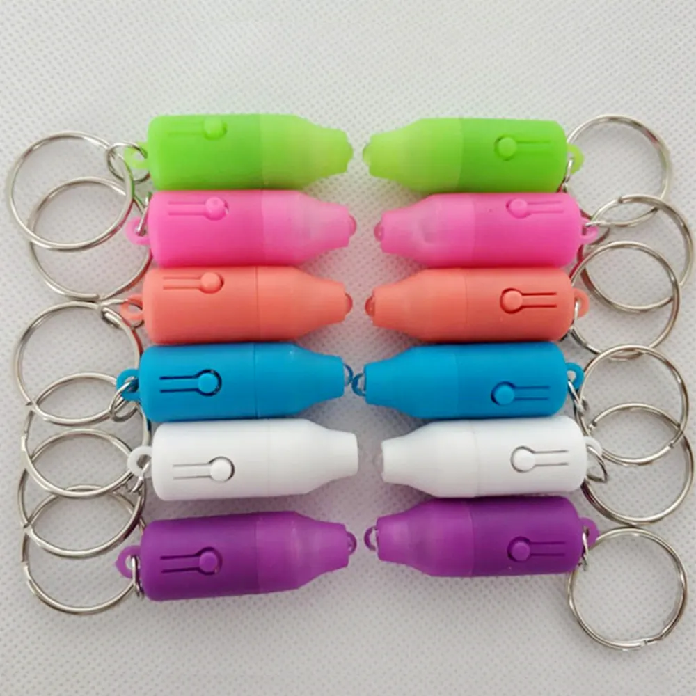 2020 New Arrivals Biểu Tượng Tùy Chỉnh Bullet UV Ánh Sáng Led Keychain, Bán Buôn Giá Nhà Máy Giá Khuyến Mãi Đèn Pin Led Key Holder