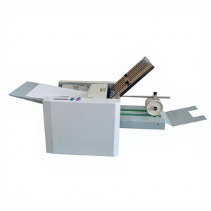 Nouvelle machine à plier le papier automatique, format A4, pour lettres, dépliants, brochures, livrets, avec moteur et contrôle PLC, prix usine - Product Image 1