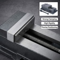 Étau de machine industriel en acier rigide avec serrage de haute précision pour le fraisage, le perçage et l'assemblage d'outils de fixation 5 pouces YK0084