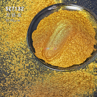 Großhandel Kosmetikqualität Titanfreies Mica Gold Make-up-Puder Perlglanz Gold Nägel Lidschatten Pigment