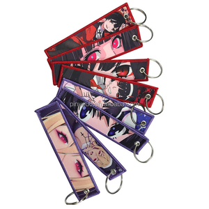 מותחן אימה סרט מפחיד תג מפתח 500 רקמת סילון רקמה ארוגים lanyard מחזיק מפתחות אופנה טבעת מפתח עבור ליל כל הקדושים - Product Image 1