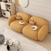 Cremefarbenes Luxus-Apartment-Sofabett-Set Stoff L-Form Dreisitzer Modernes Design Rosegia PAA0416