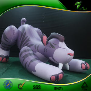 <span class=keywords><strong>Tigre</strong></span> gonflable couineur transportable, jouet à Air pour la piscine, bâton dentaire, animaux - Product Image 4