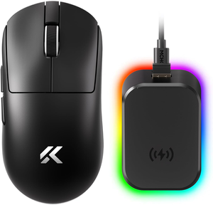 Souris de jeu sans fil MCHOSE A7 V2 Ultra+ Tri-Mode avec station de charge magnétique, 59G, double mode filaire/sans fil, polling 8K, autonomie de 130h - Product Image 1