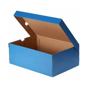 Переработанный картон доставка Бумажная Подарочная коробка для обуви Гофрированная упаковка для обуви для доставки