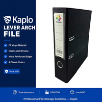 Carpeta Archivadora de PVC A4 de Alta Resistencia con Anillas de 80mm, Organizador de Almacenamiento con Borde Metálico y Tirador para Documentos de Oficina