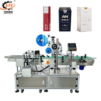 Machine d'étiquetage automatique directe d'usine de Guangzhou pour le haut et le bas des boîtes, idéale pour les rouges à lèvres
