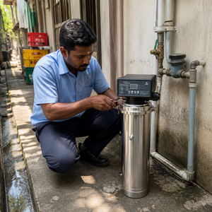 Sistema de Purificación de <span class=keywords><strong>Agua</strong></span> Doméstico PVDF UF 1T-10T, Filtro para Toda la Casa, Acero Inoxidable 304, Retrolavado Automático, para Casa o Villa - Product Image 1