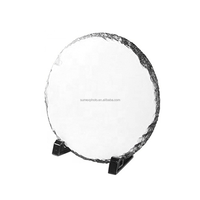 M R.R Sublimation Blanc Rond Pierre Artisanat Plaque En Gros Sublimation Rock Ardoise Photo Ardoise Taille Différente