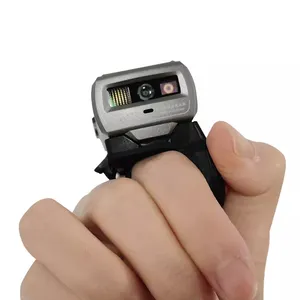 Portable Wireless Ring Scanner BT 1D 2D QR Code Bar Code Reader Wearable Finger Ring Barcode Scanner