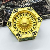 Jeu de dés polyédriques 7-en-1 en alliage de zinc et métal moulé sous pression pour D&D, TRPG, Cthulhu, COC, personnalisable, 2000 pièces