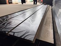 Panneau rainuré en gros 2mm 3mm 4mm 5mm 6mm 9mm 12mm 15mm 16mm 18mm Panneau MDF recouvert de mélamine effet marbre