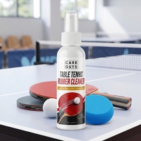 Flacon pulvérisateur nettoyant pour caoutchoucs de tennis de table – Liquide d'entretien pour clubs, entraînement, compétition et maintenance quotidienne des raquettes