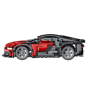 Mork 023001-2 Vendita Calda 1:14 Modello di Auto Rossa Bugitta Technol, Set di Costruzioni per Ragazzi, 1225 Pezzi, Giocattolo da Costruzione Auto da Corsa Super - Product Image 3
