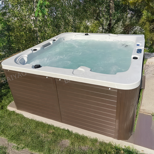 Al Aire Libre Jakuzi Balboa Spa 5 personas piscina acrílico Whirlpool bañera inflable independiente suelo Sexy familia Spa bañera - Product Image 5