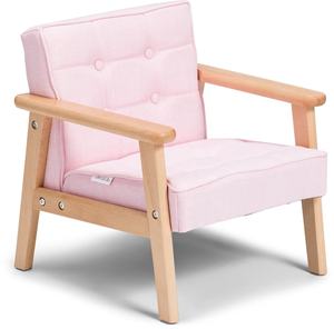 JIAMUJIA <span class=keywords><strong>Fauteuil</strong></span> Relax pour Enfants en Bois de Luxe, Mini Coussin en Cuir PU, pour Chambre d'<span class=keywords><strong>Enfant</strong></span>, École ou Salon - Product Image 6