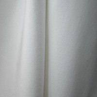 Tissu sergé blanchi 245 cm 120 GSM, effet peau de pêche brossé, 100 % polyester imprimable pour housse de couette de literie hôtelière