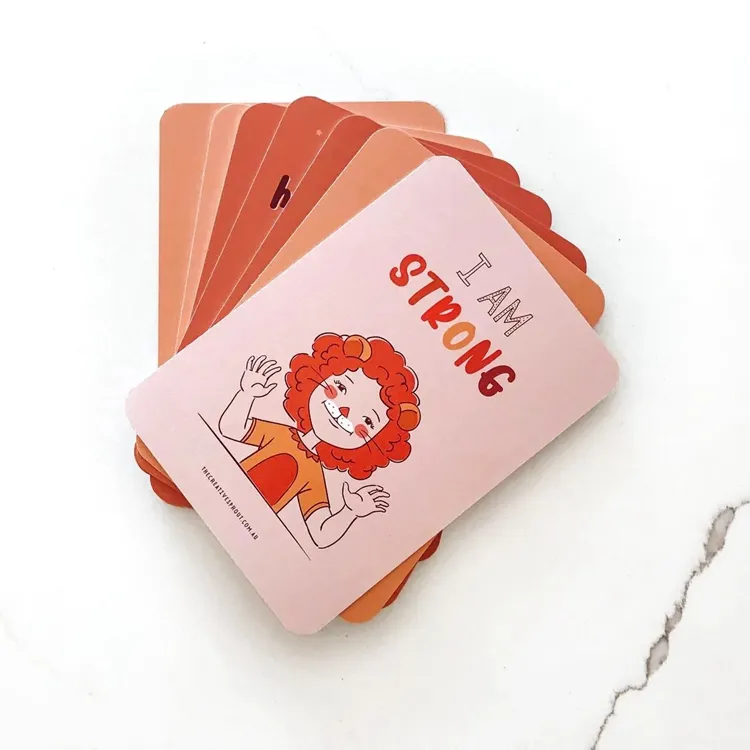 Print Japanese Affirmation Flash Cards Learning Toys Kids Chinese English