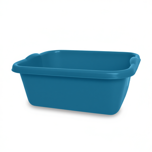 Bac rectangulaire 14 L, seau en plastique bleu pour le nettoyage et le rangement - Product Image 3