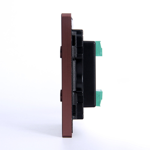 יוקרה עיצוב חכם 12V DC מגע יבש רך מגע 4 כנופיית עלה זהב מוברש אלומיניום אור קיר מתג - Product Image 4