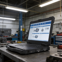 14 Inch Robuuste Laptop Intel Ultra5-125H RTX 4050 16GB 512GB Zwart IP65 Aangepaste Poorten Wi-Fi 6 voor 5.2 Windows 11 Engels
