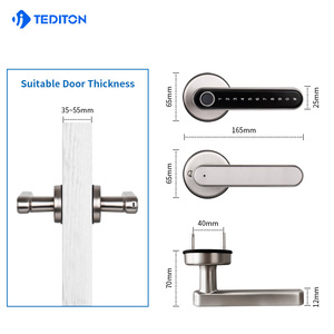 Tediton スマートドアロック TTlockアプリ対応 指紋認証 デジタルドアノブ錠 - Product Image 5