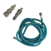 Tuyau d'air tressé durable pour aérographe, tube d'air enroulé de 3 m, raccord rapide US 1/8 pouce pour peinture de modèles, tatouage, compresseur d'aérographe