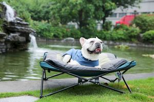 Tragbare wasserdichte quadratische Haustier matte Weiches bequemes Hunde reise bett im Freien - Product Image 6