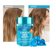 Sérum Traitant Capillaire Qquaker en Gros Personnalisé pour Cheveux Abîmés et Chute de Cheveux, Capsules d'Huile de Vitamine C et E pour des Cheveux Lisses et Soyeux