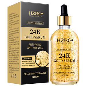 Serum Wajah Pencerah Kulit Anti Penuaan 24K dengan Vitamin C, Asam Hialuronat & Minyak <span class=keywords><strong>Argan</strong></span> untuk Flek Hitam & Garis Halus - Product Image 1